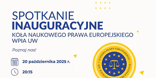 Spotkanie inauguracyjne KNPE WPiA UW