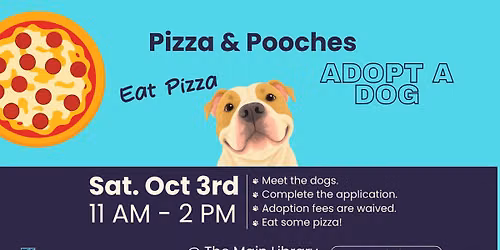 Pizza & Pooches Dog Adoption Event
