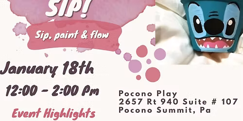 Kids Paint -A-Pot and Sip event