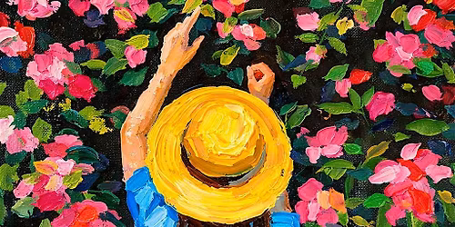 Flower Shower Paint Party at Night Sky Coffee