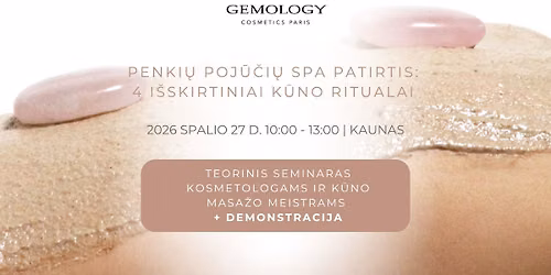 Seminaras | Penki\u0173 poj\u016b\u010di\u0173 SPA patirtis: 4 i\u0161skirtiniai k\u016bno ritualai