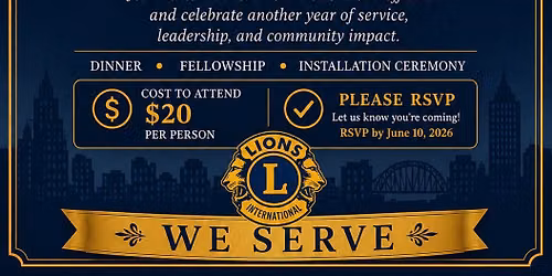 2026 North Shreveport Lions Club Officer Installation & Awards Banquet