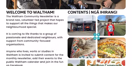Waltham Newsletter Hui