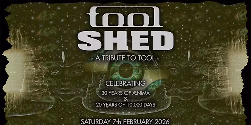 Tool Shed - A Tribute to Tool | The Marrs Bar | Worcester - \u00c6nima\/10,000 Days Anniversary Tour