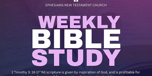 \ud83d\udcd6 Weekly Bible Study \ud83d\ude4f