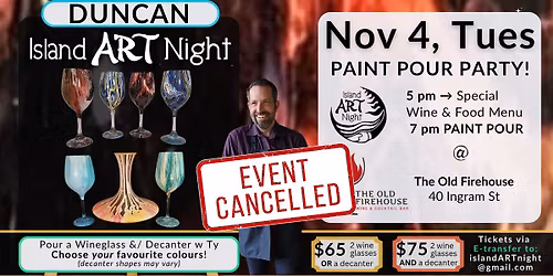 Wineglass paint pour at the Old Firehouse Winebar!