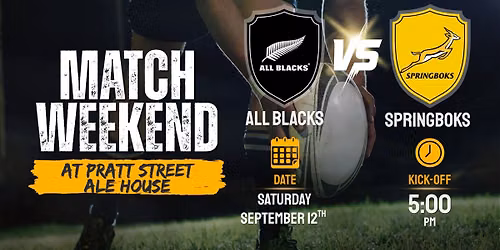 Match Weekend with Pratt Street Ale House