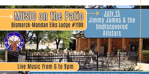 Music on the Patio:  Jimmy James & the Undiscovered Allstars