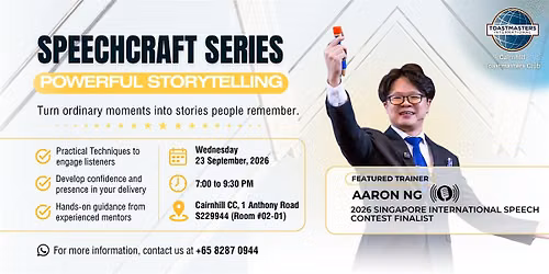 Speechcraft Series \u2014 Powerful Storytelling
