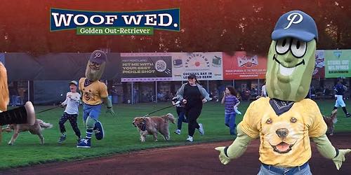 Woof Wednesday - Golden Retriever Night at the Portland Pickles