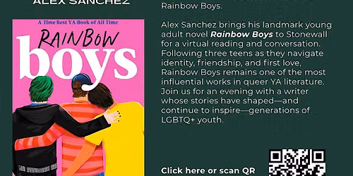 Virtual Reading & Conversation with Author Alex Sanchez