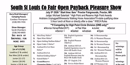 South Saint Louis County Fair Horse Show