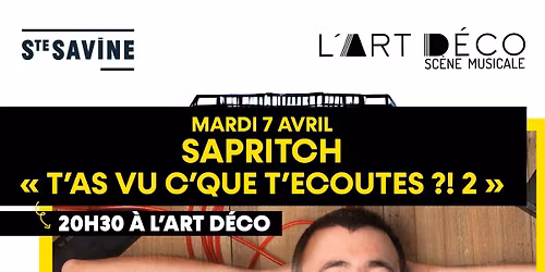 SAPRITCH\ud83c\udf99 CONF\u00c9RENCE MUSICALE \/ HUMOUR