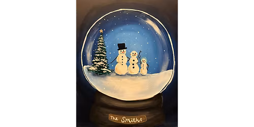 Snow Globe Family - Paint and Sip in Orange County | Classpop!\u2122