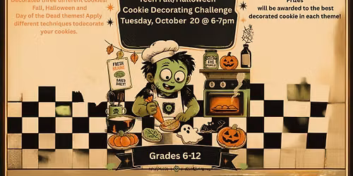 Teen Fall\/Halloween Cookie Decorating Challenge Grades 6-12