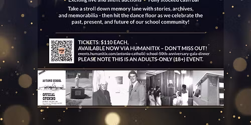 Antonio Catholic School 50th Anniversary Gala Dinner