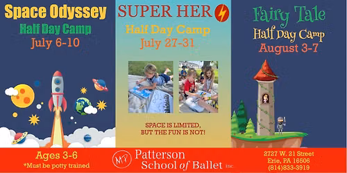 Half-Day Camps for Ages 3-6