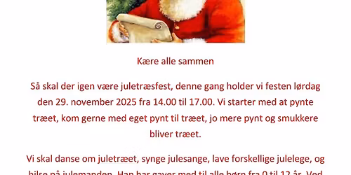 juletr\u00e6sfest I Horbelev Hallen