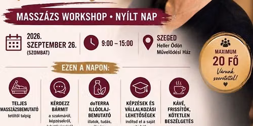 Massz\u00e1zs Workshop - Ny\u00edlt Nap