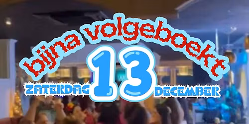 za 13 dec: Groots Live Muziek- en Dansfeest bij Mythos