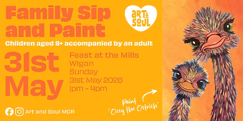 Sip and Paint Event at Feast at the  Mills, Cotton Works, Wigan