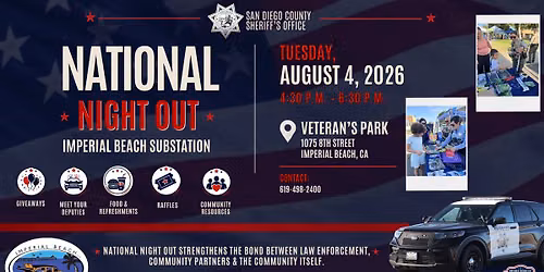 National Night Out - Imperial Beach Substation