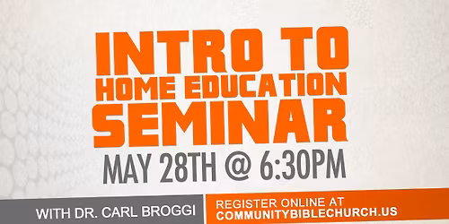 Intro To Homeschooling Seminar