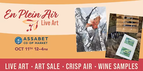 🍁 En Plein Air Foliage Painting at the Co-op! 🎨