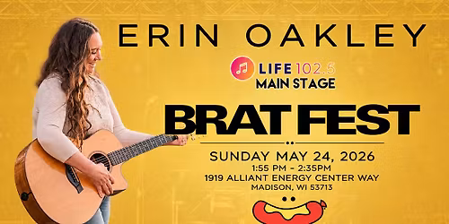 Erin Oakley - LIVE @ Brat Fest (Life 102.5 Main Stage)