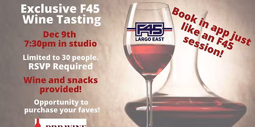 F45 Wine Club - Free Tasting