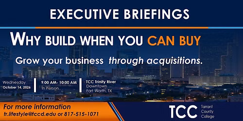 Executive Briefing: Why Build When You Can Buy?