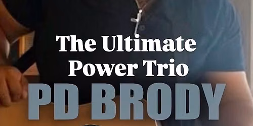 PD Brody Power Trio at BullnBear Brewery Oct 8th 7:01pm