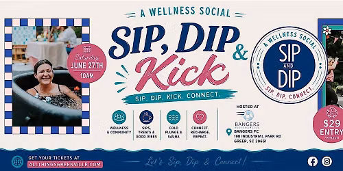 Sip, Dip & Kick Wellness Social
