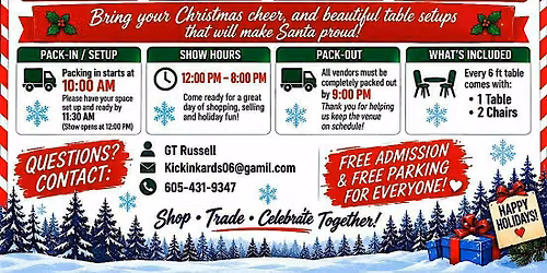 Tables Space @ Christmas Vendor Fair and Card Show - Catalina Foothills HS