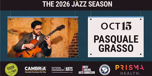 ColaJazz and Koger Center present: Live in the Lobby Jazz with Pasquale Grasso