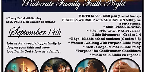 St Philip Neri and St Clement Pastorate Family Faith Night