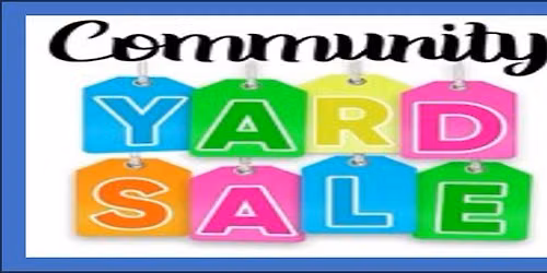 Community Yard Sale September 12