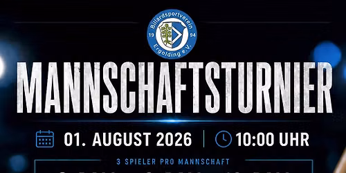 Mannschaftstunier BSV Ergolding 2026