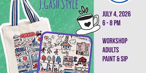 THE CITY TOTE J. Gash Style Art Workshop  for Adults