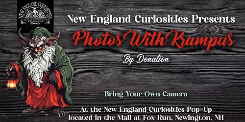 Photos With Krampus at the New England Curiosities Pop-Up