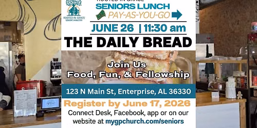 Rooted in Grace Seniors Lunch at The Daily Bread