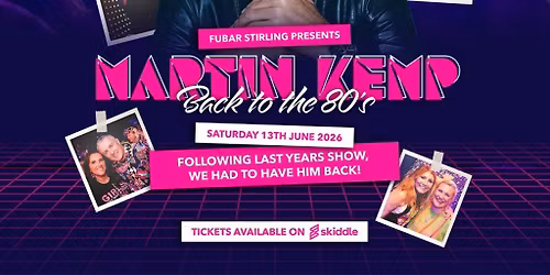 Martin Kemp Back to Fubar - 80s Day Dancing