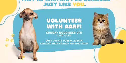 New Volunteer Meeting! We'd love for you to Join the Team! 