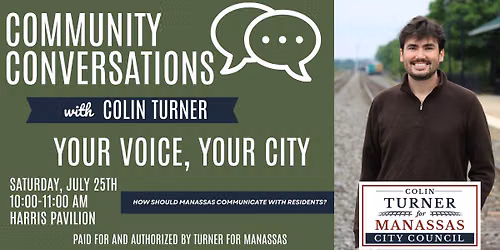 Community Conversation (#1) with Colin Turner - Your Voice, Your City