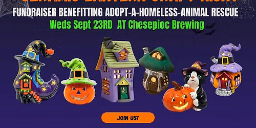 Ceramic Lantern Party FUNdraiser for Adopt-A-Homeless-Animal Rescue
