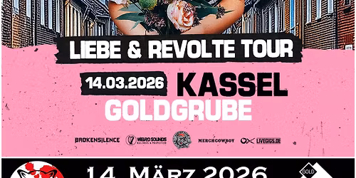 BUTTERWEGGE (Liebe & Revolte Tour 2026) @ Goldgrube Kassel
