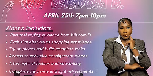 SIP & SHOP BY WISDOM D.