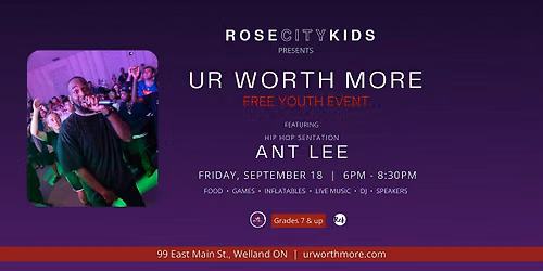 UR Worth More Free Youth Event