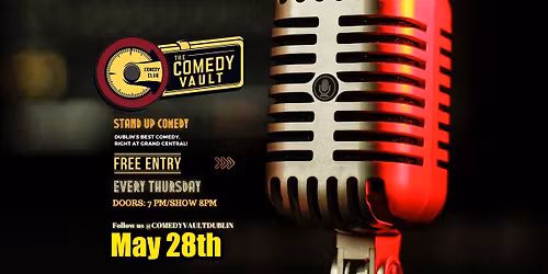 Free Stand Up Comedy - Thursday May 28th at Grand Central O'Connell St.