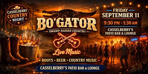 Bo'Gator Live at Casselberry's!